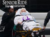 Een coronapatiënt in New York