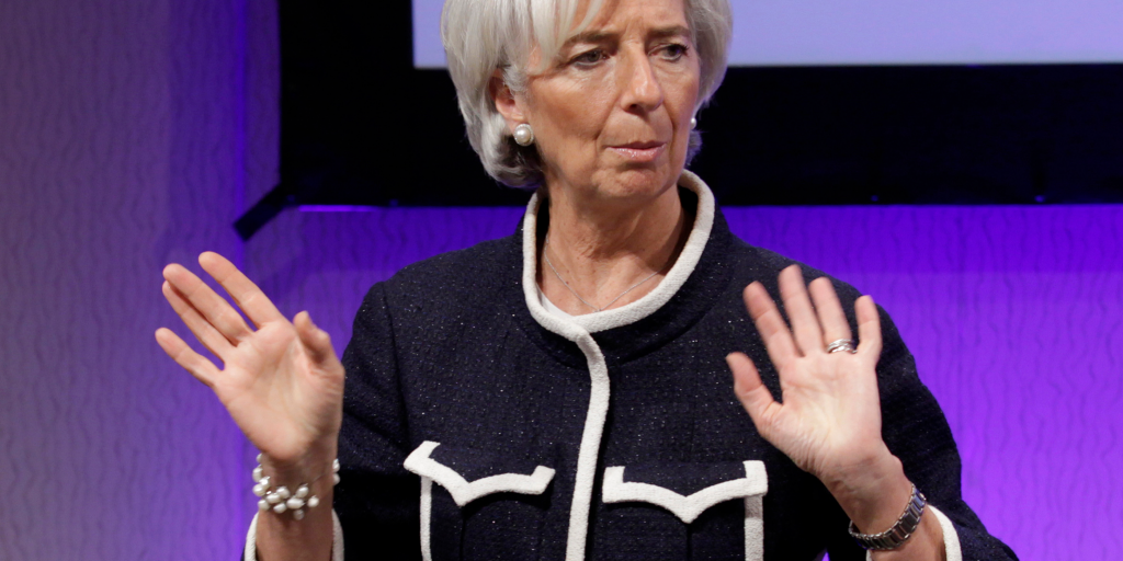 Christine Lagarde, president van de ECB.