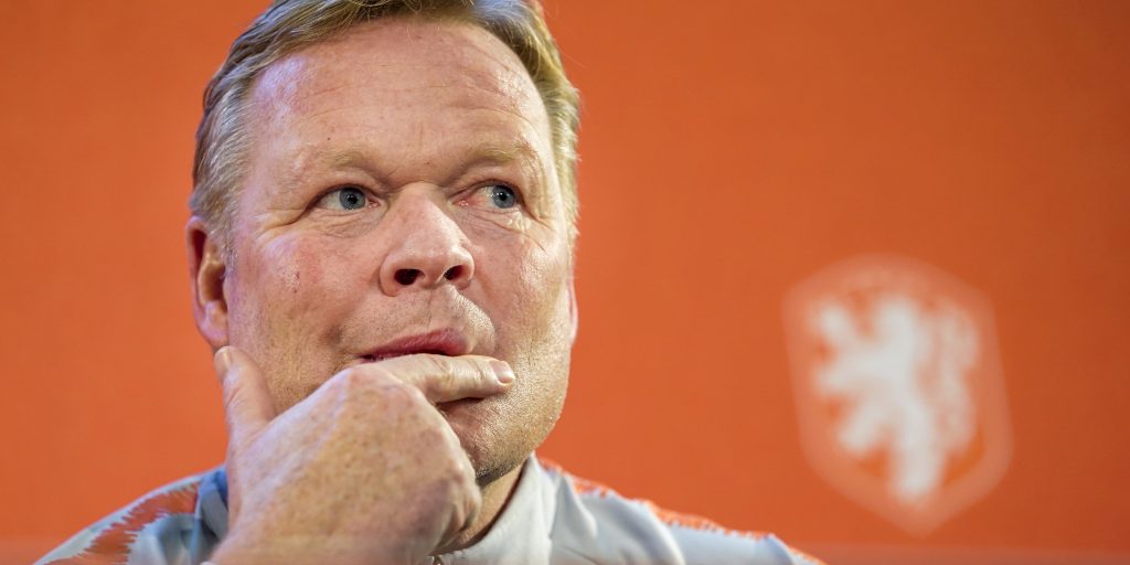 Bondscoach Ronald Koeman van het Nederlands elftal
