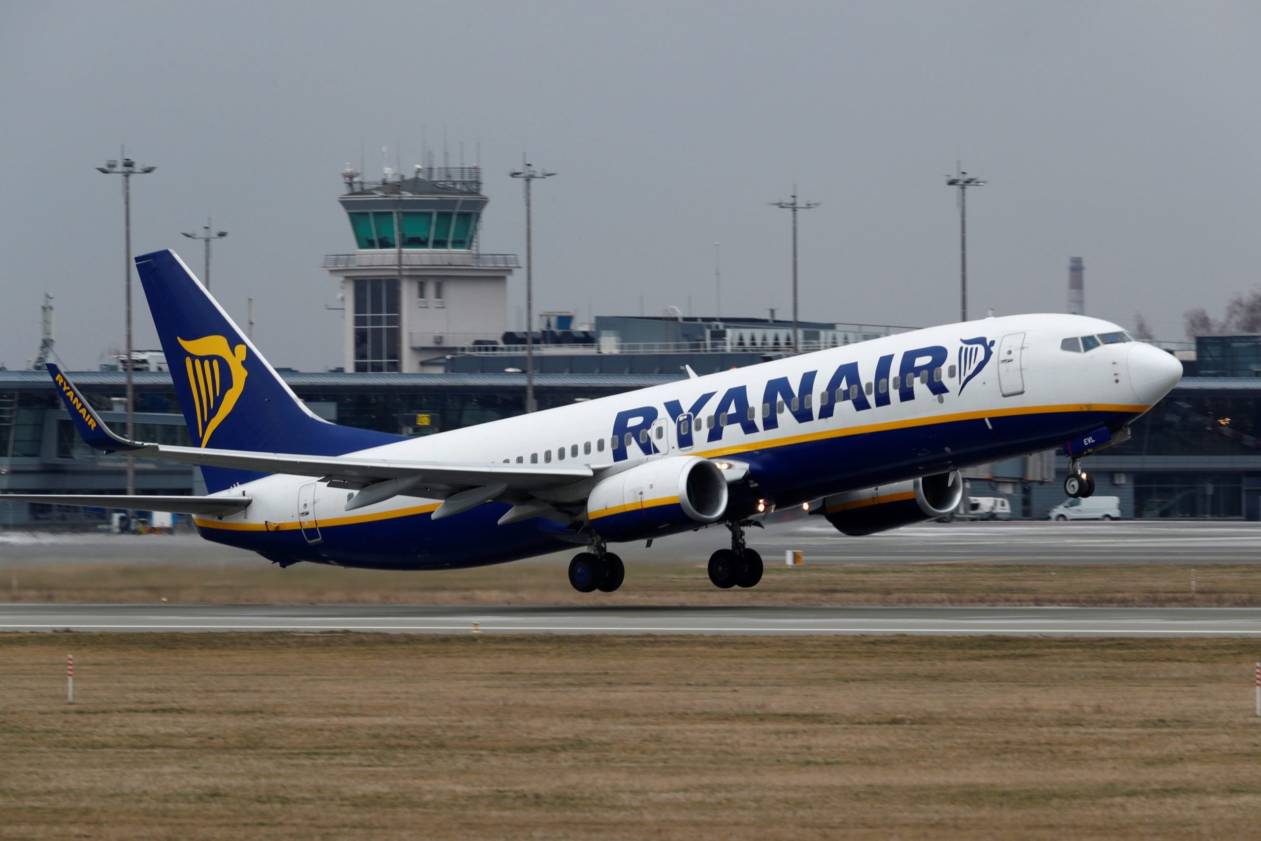 Een Ryanair-vliegtuig in Riga. Bron: Reuters