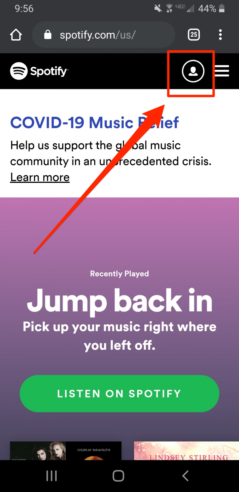 cancel spotify premium in app