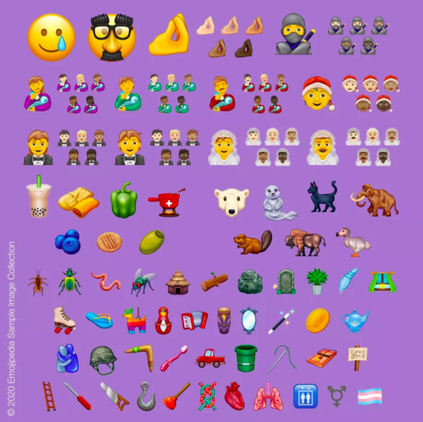 De nieuwe emoji. Bron: emojipedia De nieuwe emoji. Bron: emojipedia