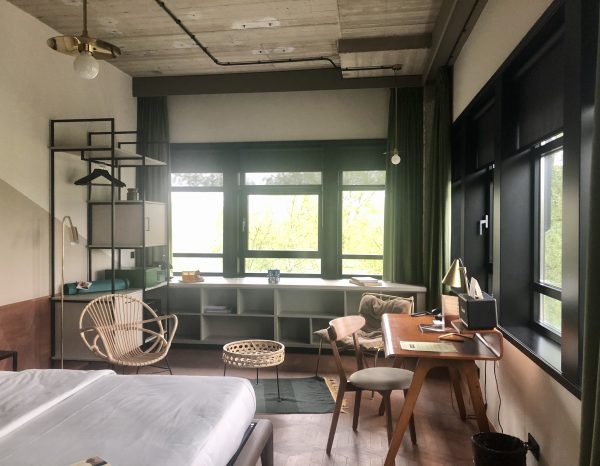 De 'werkkamer' van Hotel V. De 'werkkamer' van Hotel V.