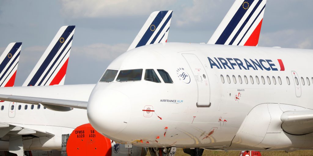Een vliegtuig van Air France