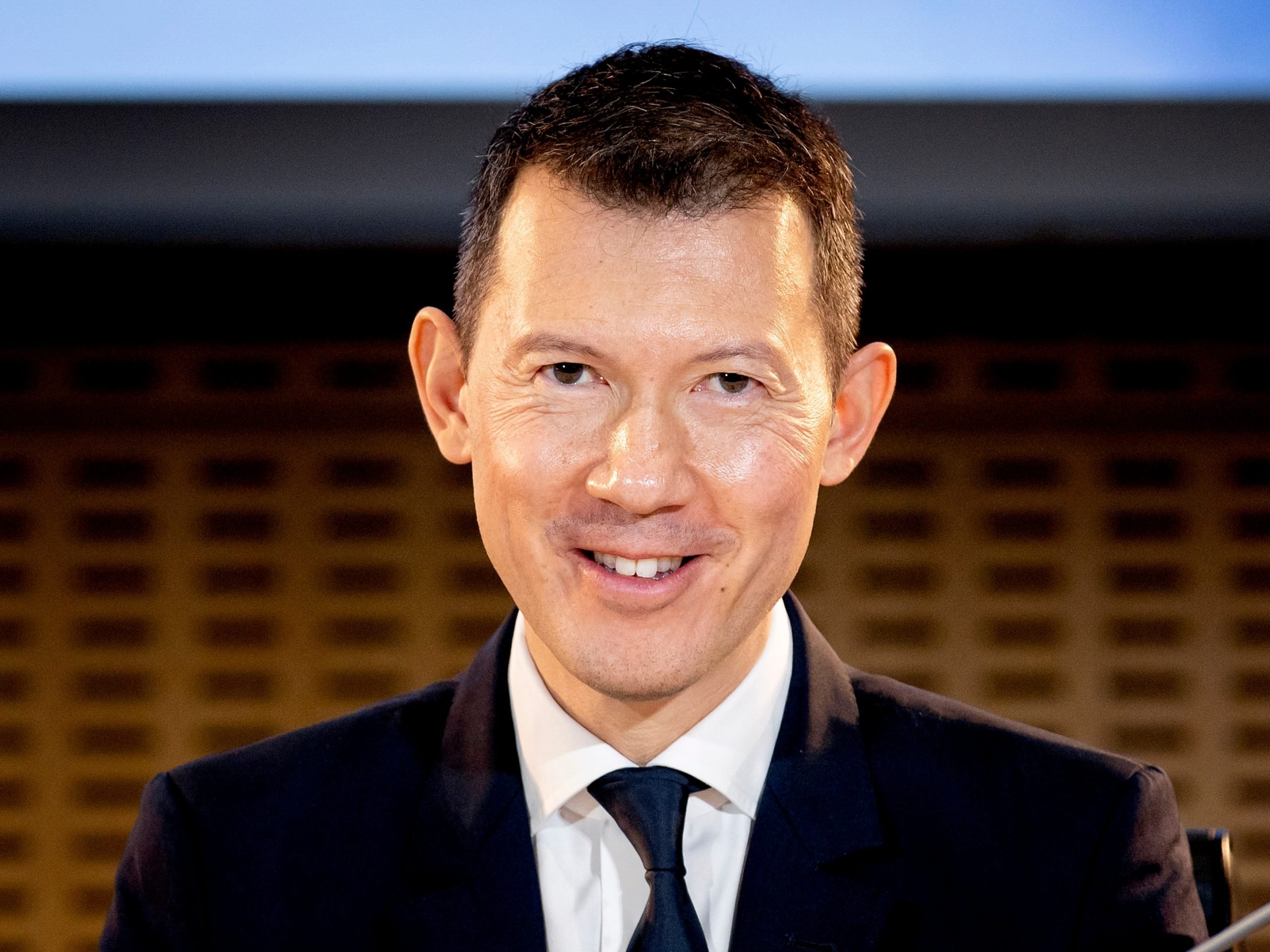 Ben Smith (CEO) tijdens de bekendmaking van de jaarcijfers van Air France-KLM in 2020.