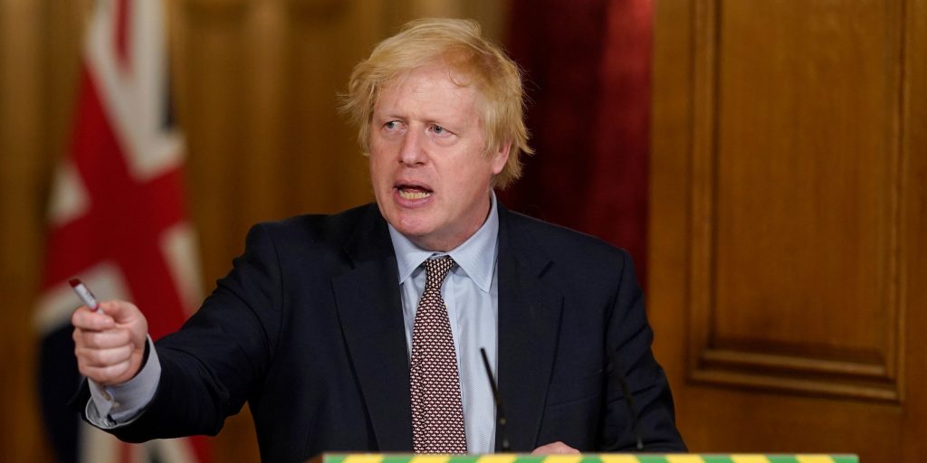 De Britse premier Boris Johnson.
