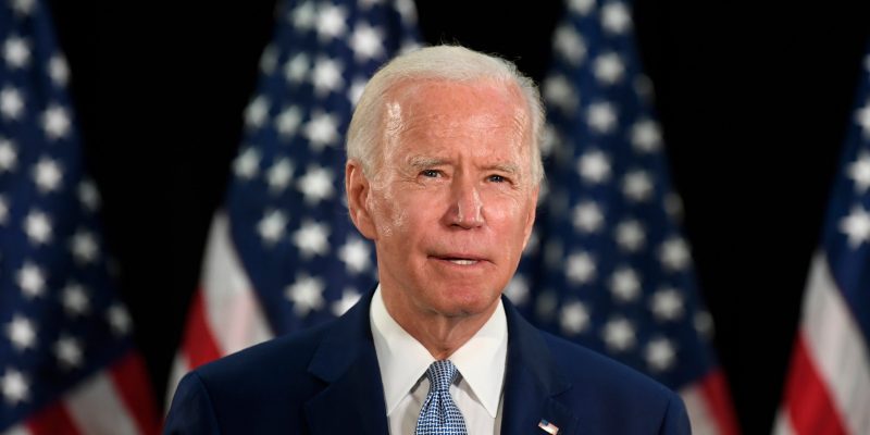 Donald Trump Democratic presidential candidate, former Vice President Joe Biden speaks about the economy during an event in Dover, Del., Friday, June 5, 2020. (AP Photo/Susan Walsh)