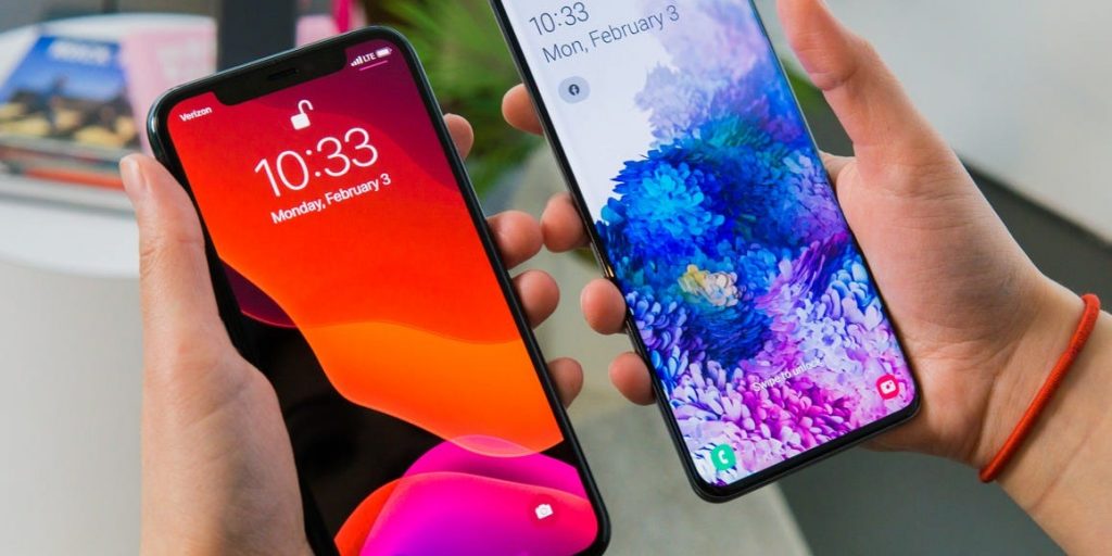 De iPhone 11 Pro Max en de Galaxy S20 Ultra