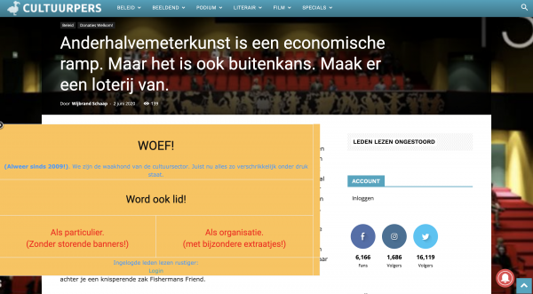 Donaties en Abonnees drijven nu de omzet van Cultuurpers, © Cultureel Persbureau Donaties en Abonnees drijven nu de omzet van Cultuurpers, © Cultureel Persbureau