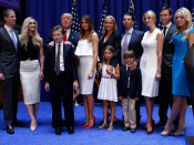 Donald Trump en zijn familie.