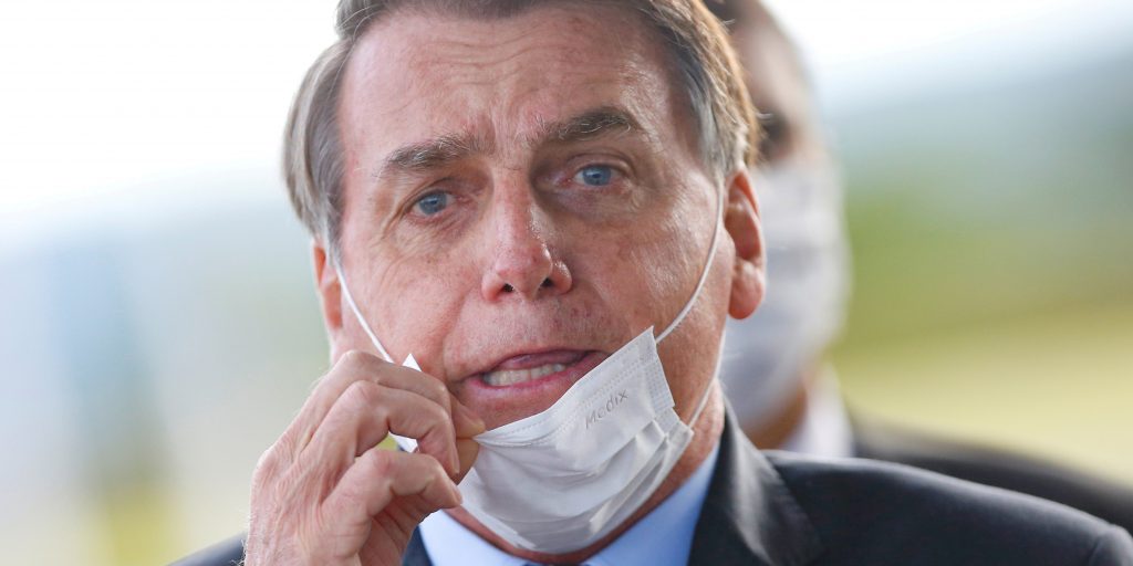 De Braziliaanse president Jair Bolsonaro.