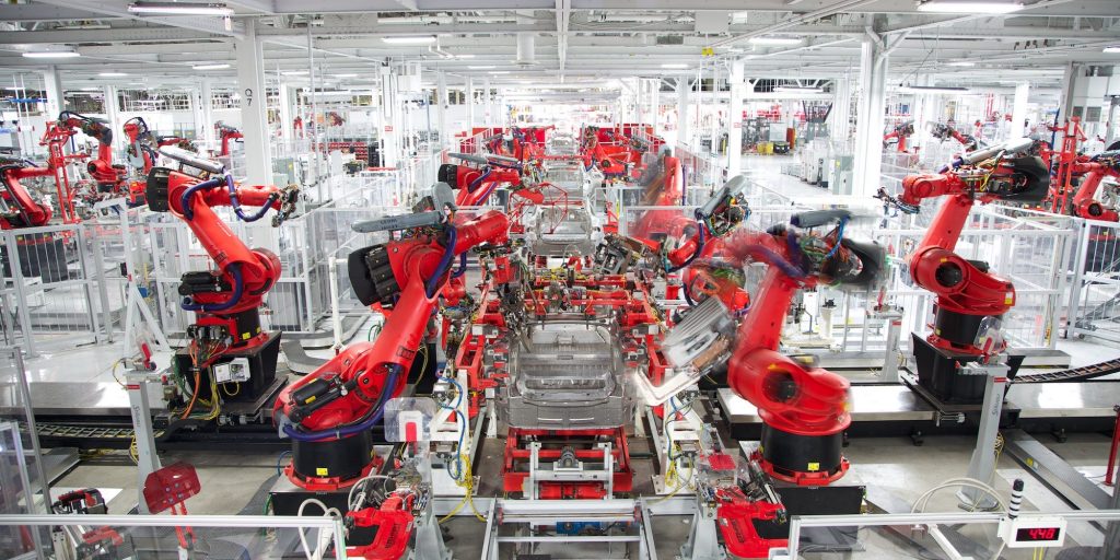 Een Tesla-fabriek
