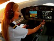 Michelle Gooris, een 27-jarige Nederlandse piloot
