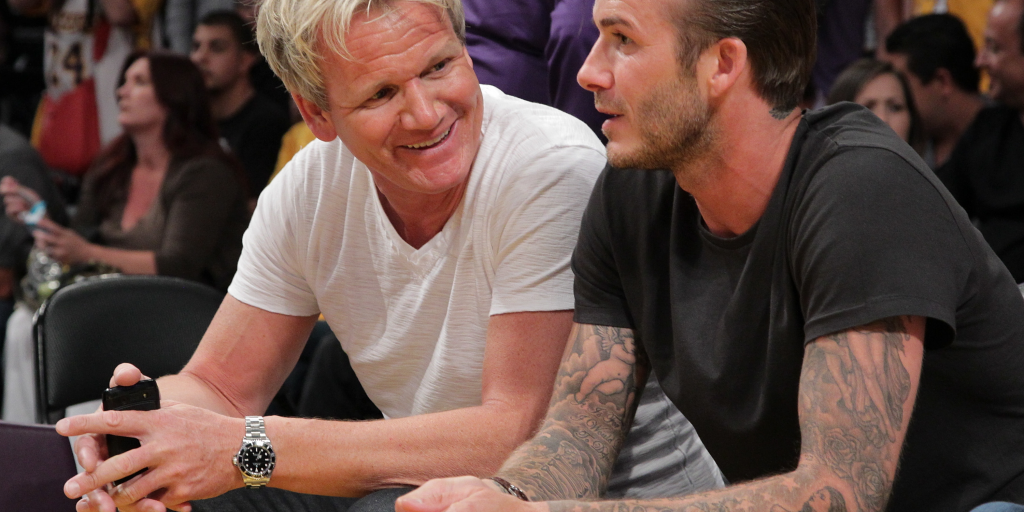 Gordon Ramsay en oud-profvoetballer David Beckham zijn dikke vrienden.