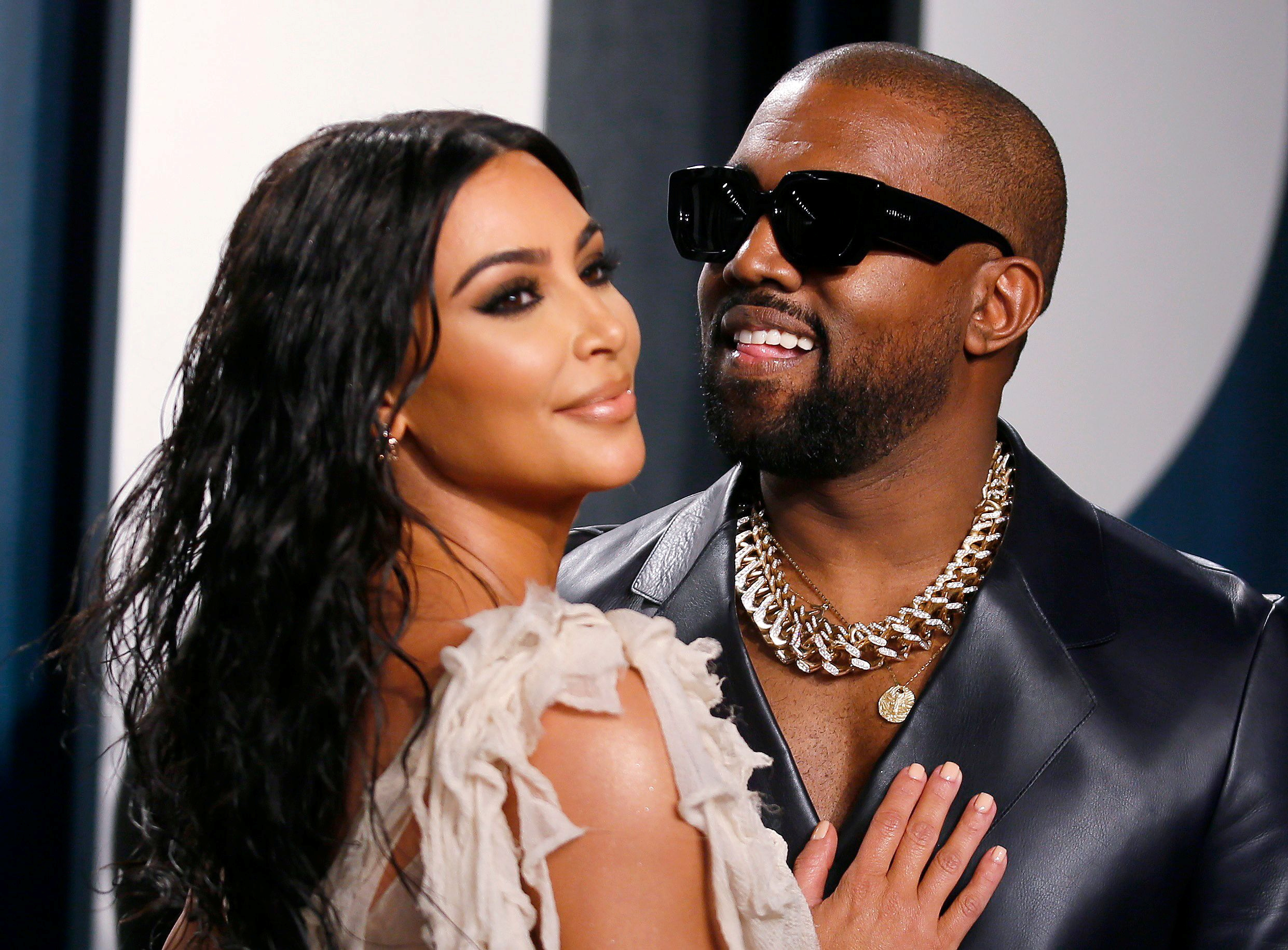 Foto: Kim Kardashian West en Kanye West. Bron: REUTERS/Danny Moloshok