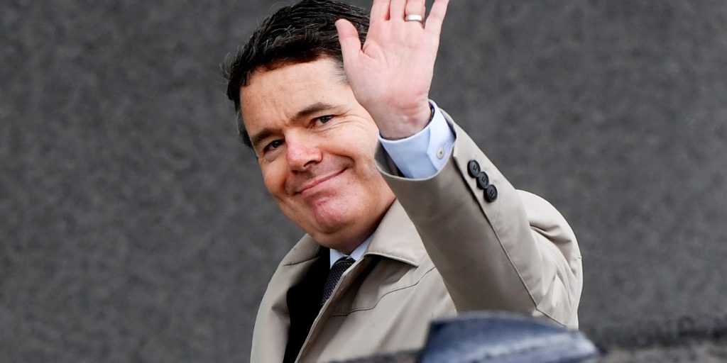 Paschal Donohoe, de Ierse minister van Financiën en toekomstig voorzitter van de Eurogroep.