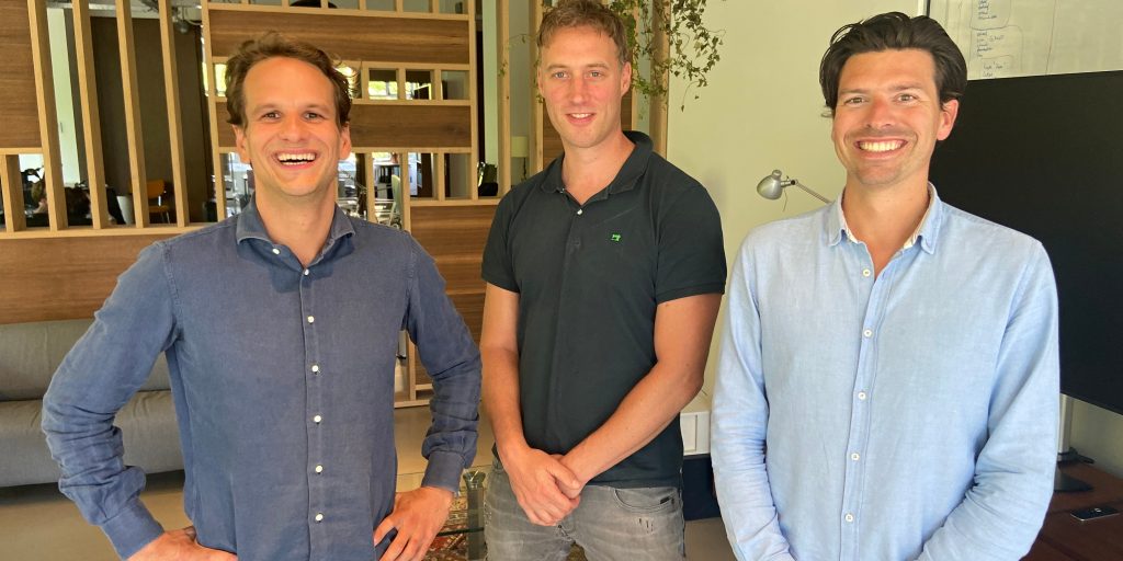 Het team van Payaut: Ernst van Niekerk (CEO), Gillis Haasnoot (CTO) en Pieter de Haas (CCO).