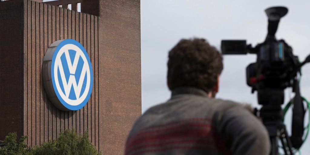 De elektriciteitscentrale van Volkswagen in Wolfsburg.