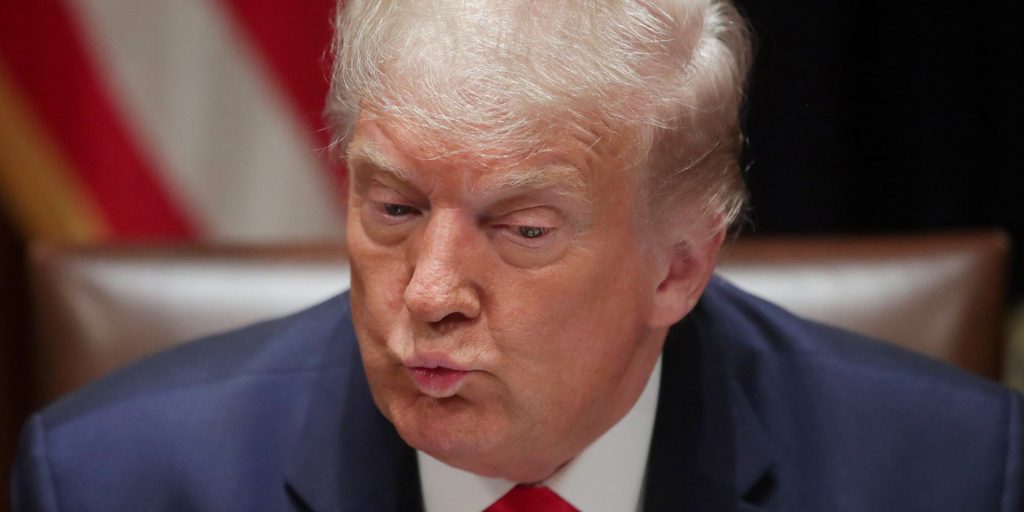 De Amerikaanse president Donald Trump