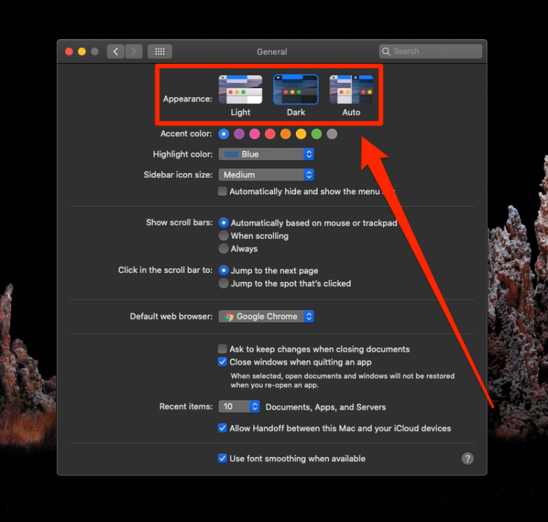 turn off google drive dark mode mac