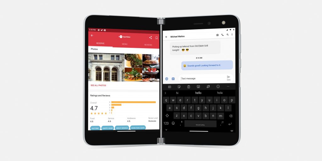 De opvouwbare telefoon Surface Duo van Microsoft komt op 10 september op de Amerikaanse markt.