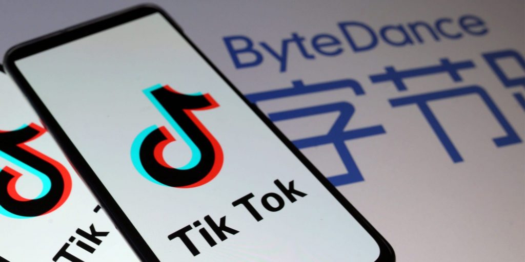 Logo's van TikTok en moederbedrijf ByteDance.