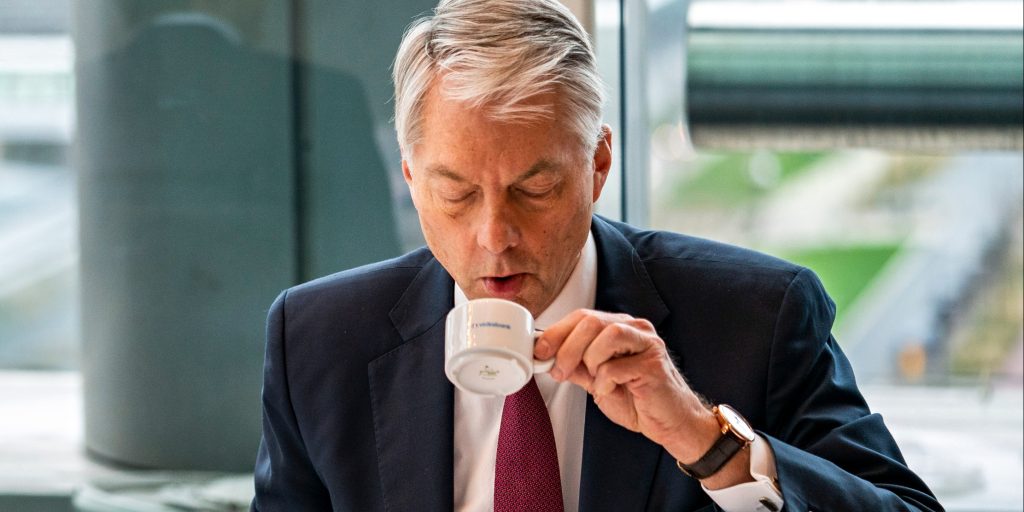 Directievoorzitter Maurice Oostendorp van de Volksbank.