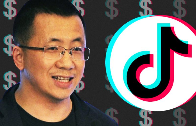Topman Zhang Yiming van ByteDance, het bedrijf achter de populaire app TikTok, heeft inmiddels een vermogen opgebouwd van bijna 14 miljard euro.