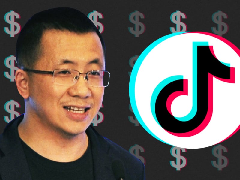 Topman Zhang Yiming van ByteDance, het bedrijf achter de populaire app TikTok, heeft inmiddels een vermogen opgebouwd van bijna 14 miljard euro.