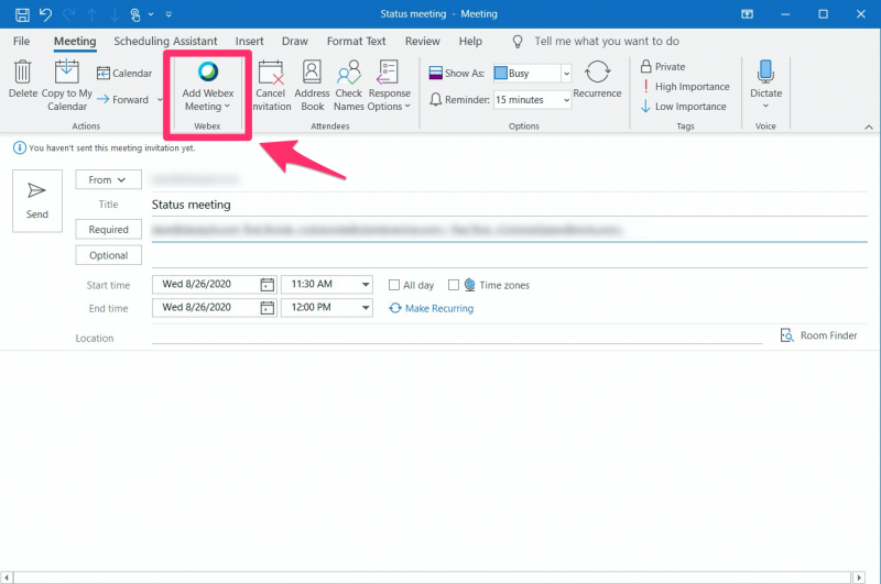 cisco webex teams outlook plugin download