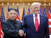 De Noord-Koreaanse leider Kim Jong-un en president Donald Trump.