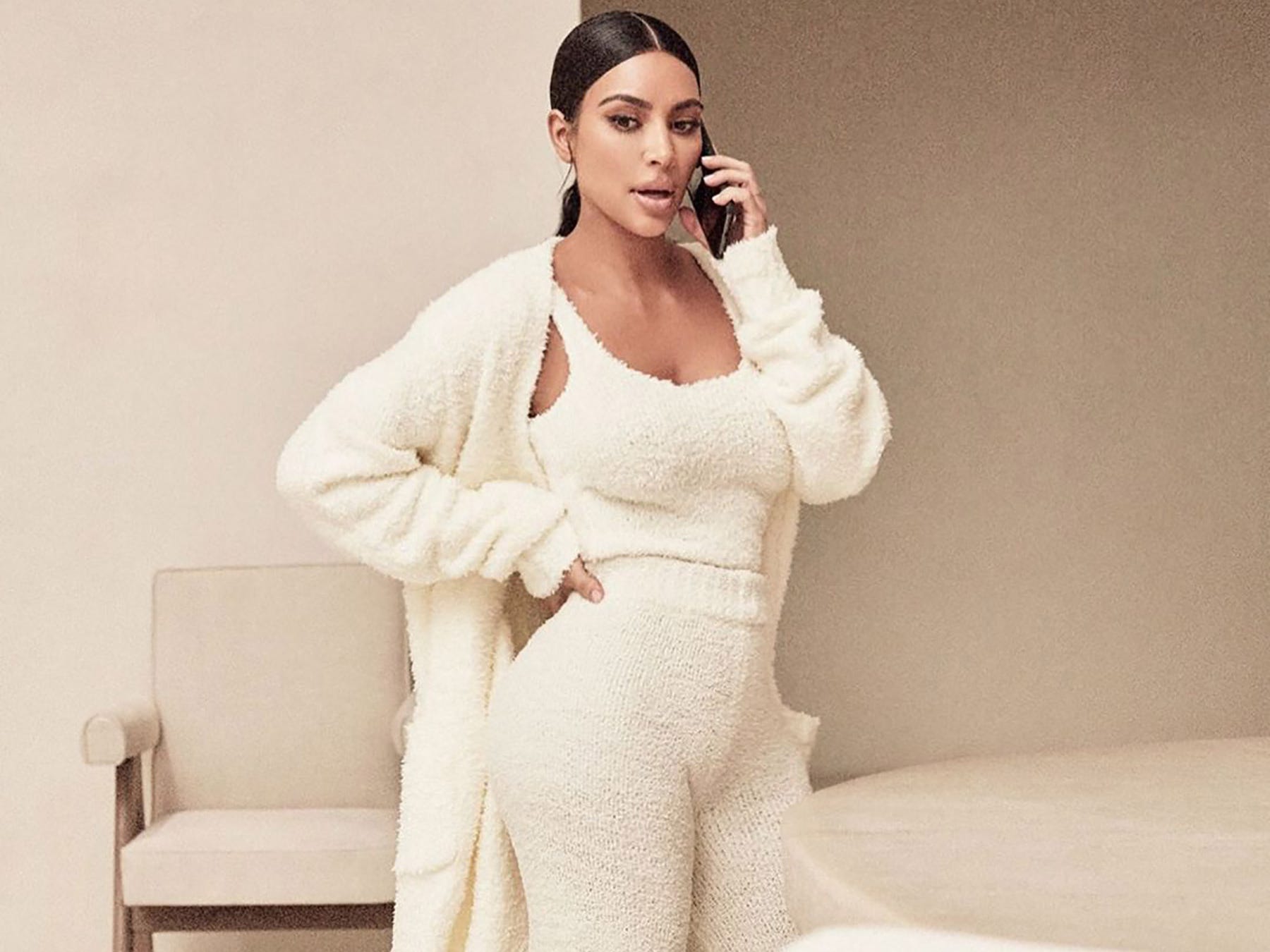 Kim Kardashian is launching a new SKIMS maternity line, and people have