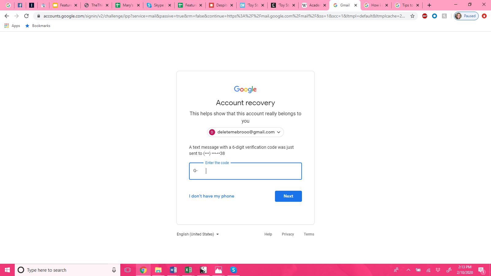 How to Gmail password reset 4