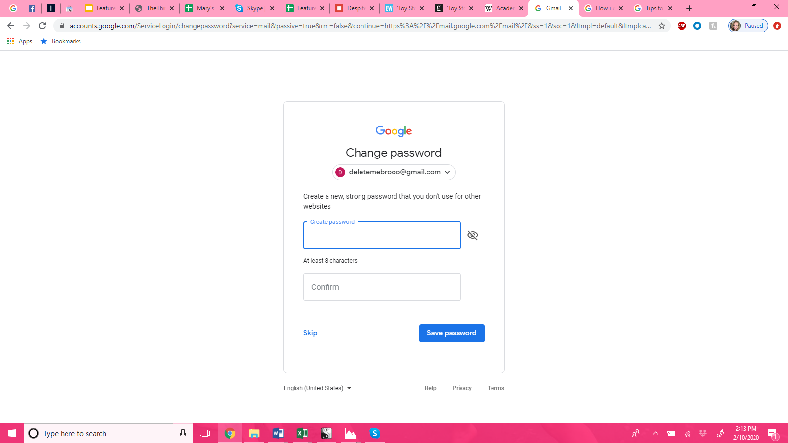 How to Gmail password reset 5