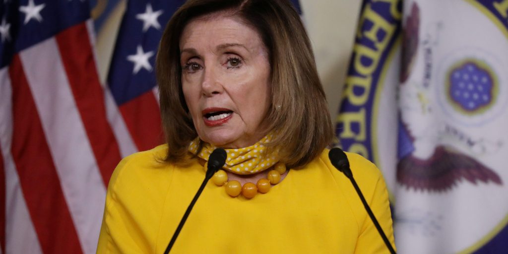 Voorzitter van het Huis van Afgevaardigden, Nancy Pelosi.