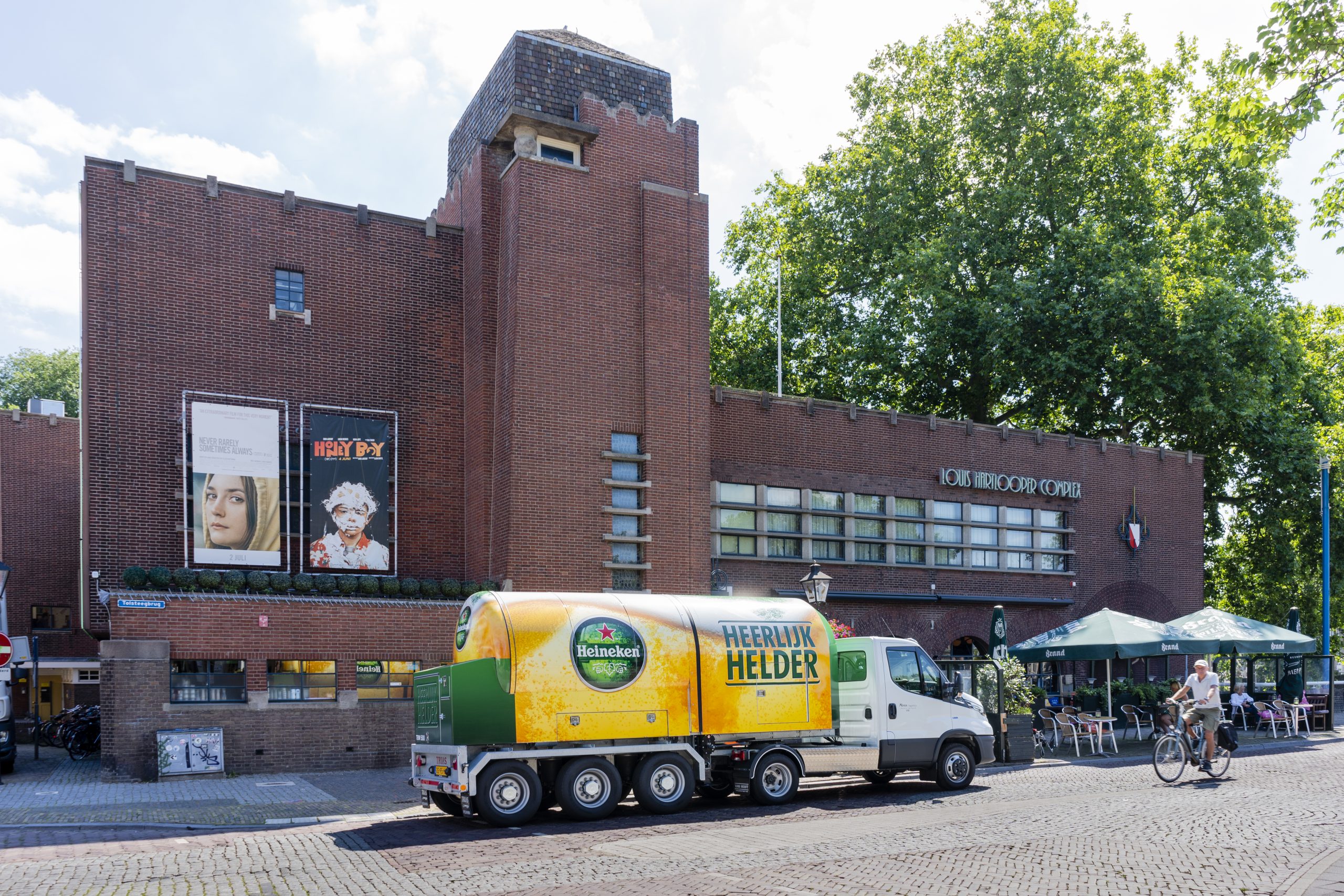 Heineken zet een minitankwagen in om cafés in de Utrechtse binnenstad te bevoorraden. Bron: Heineken