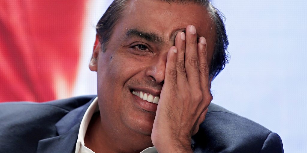 Mukesh Ambani van Reliance Industries is de rijkste persoon in Azië.