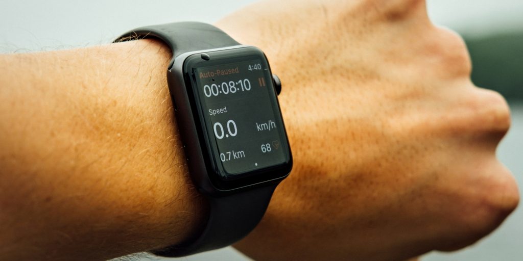 De Strava-app op een Apple Watch