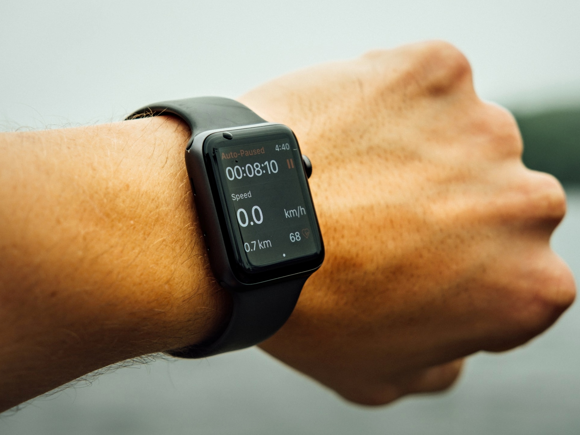 De Strava-app op een Apple Watch