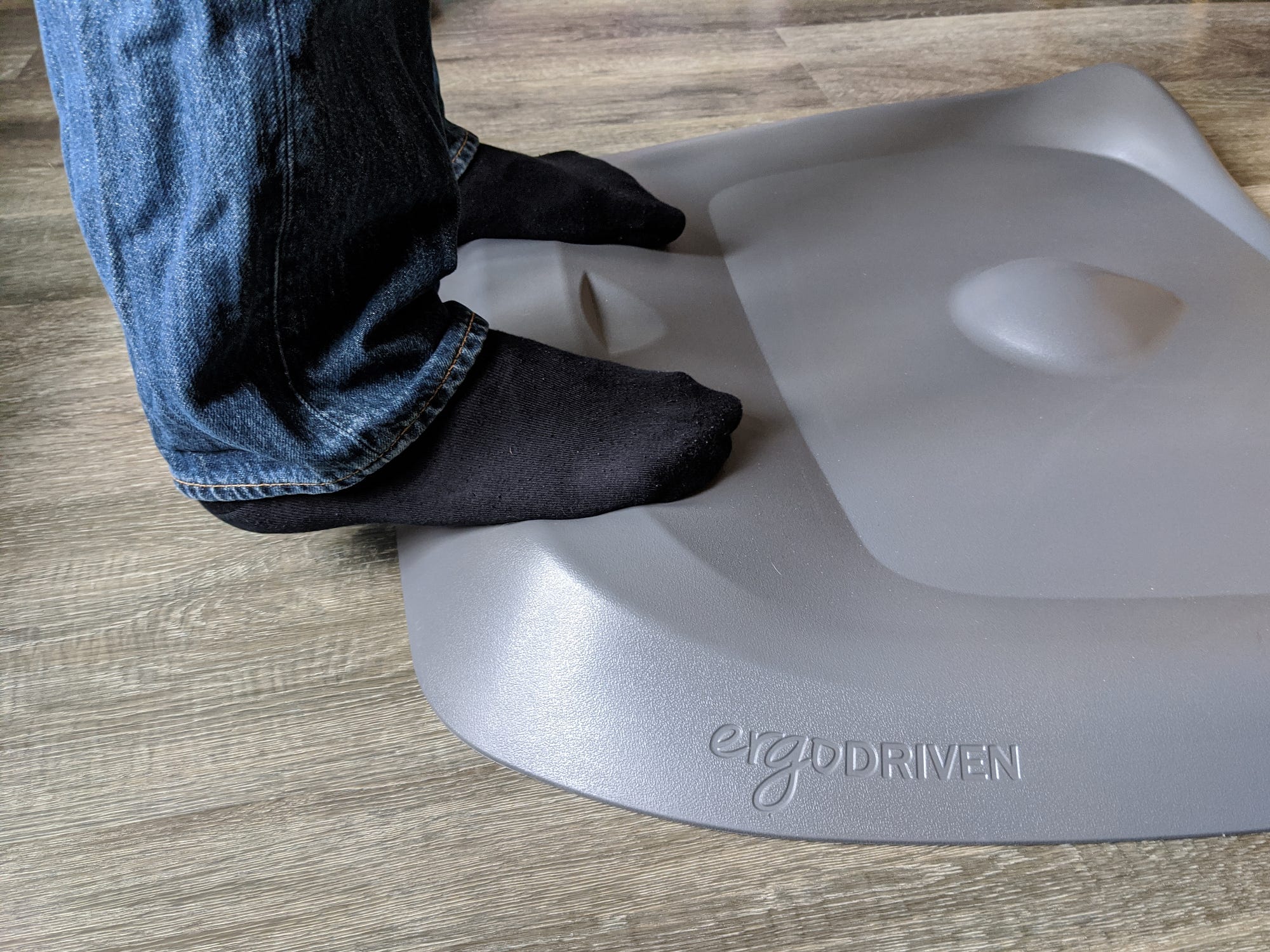 The Ergodriven Topo standing desk mat isn't cheap, but it really helps with  sore feet and muscle fatigue