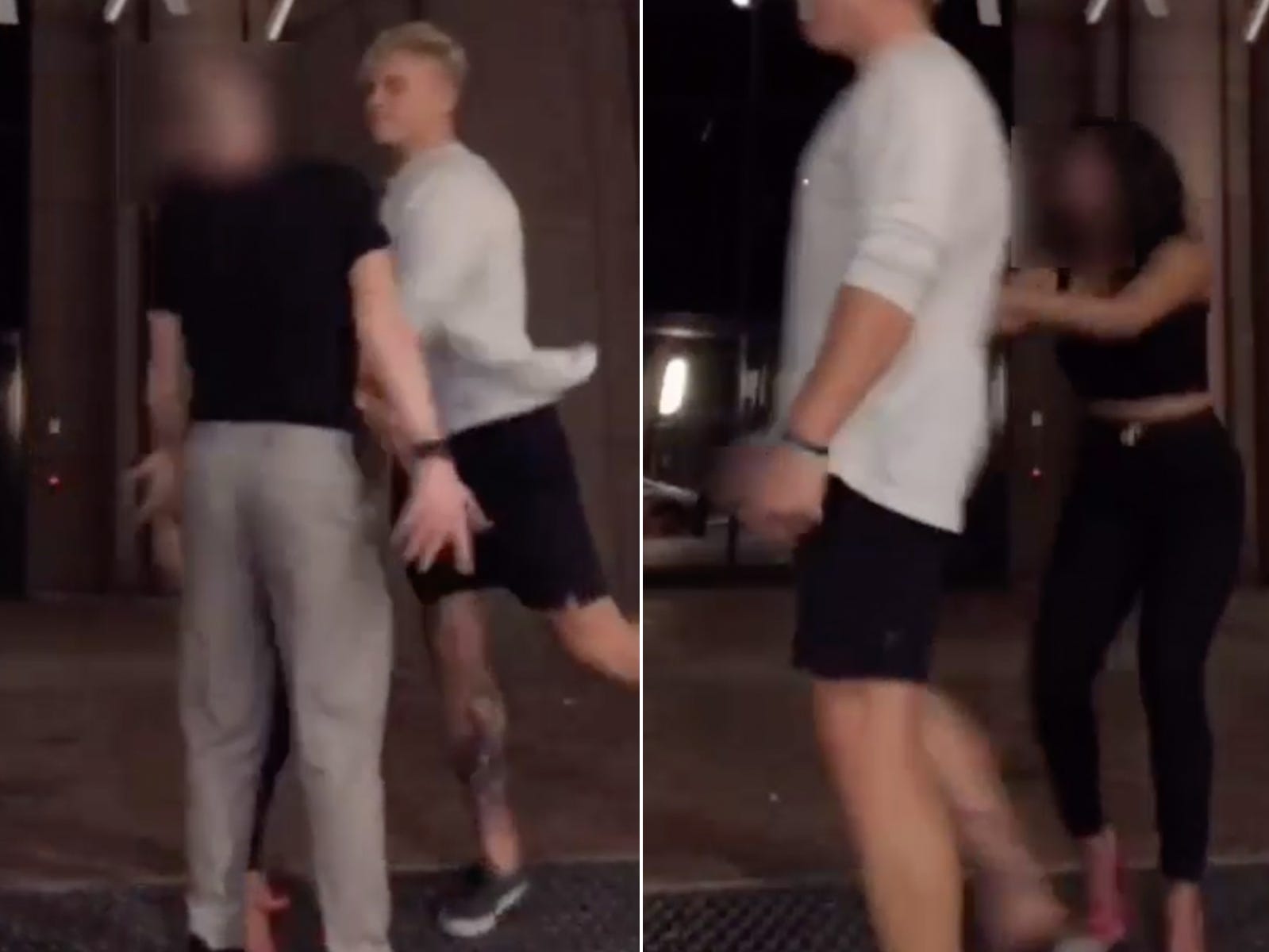 Police are searching for a man who they say used an anti-gay slur before  punching someone filming a TikTok