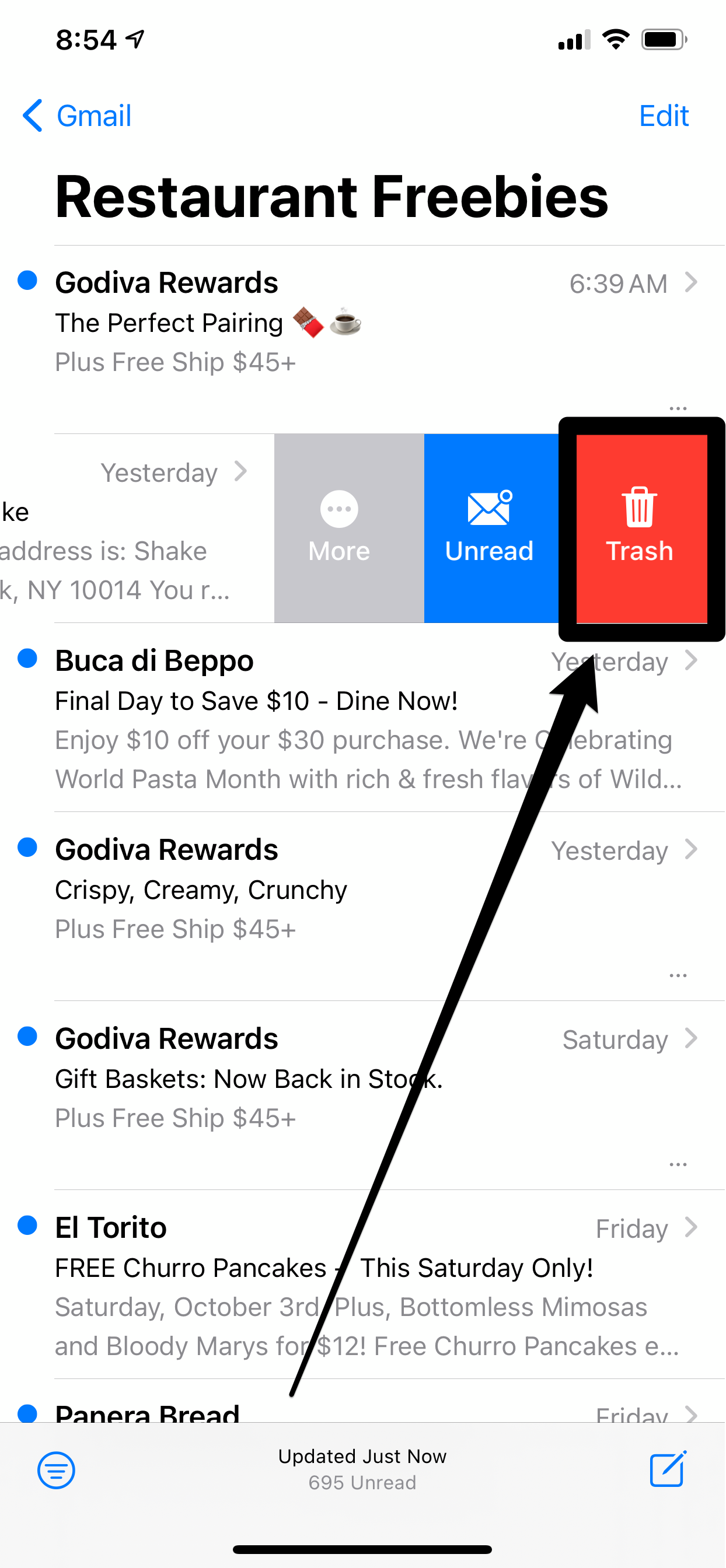 How to swipe to delete messages in your iPhone's Mail app