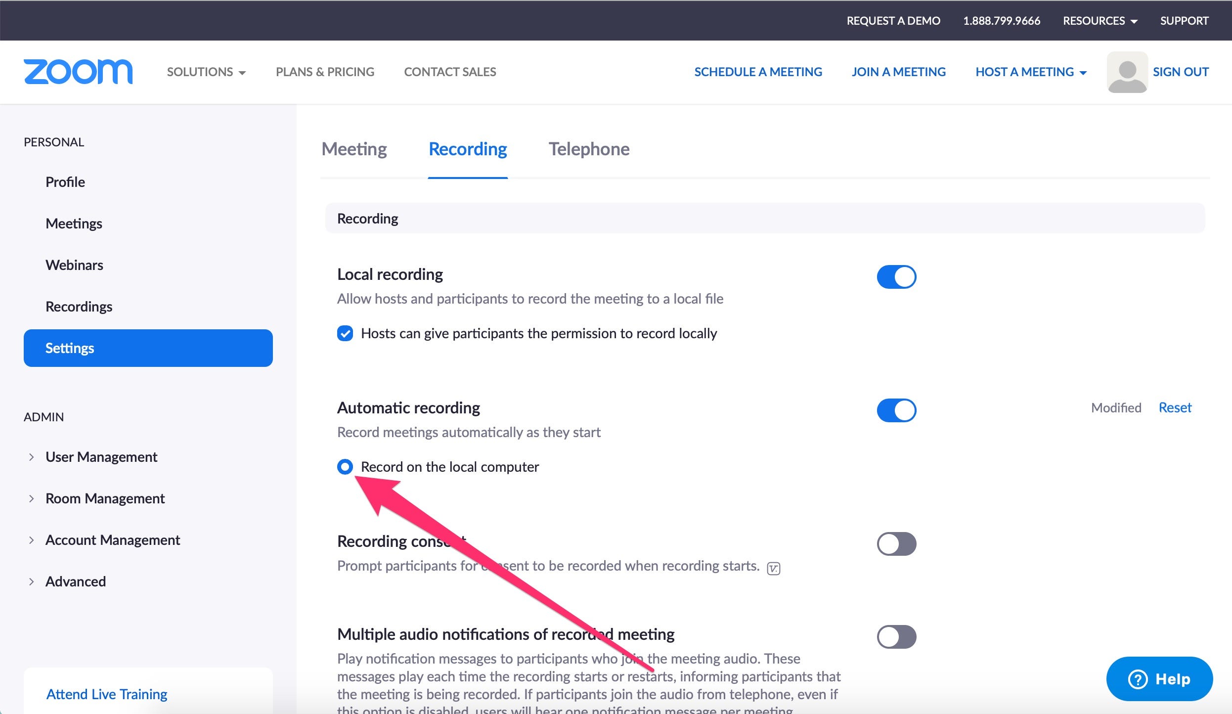 how to record a zoom meeting without being the host