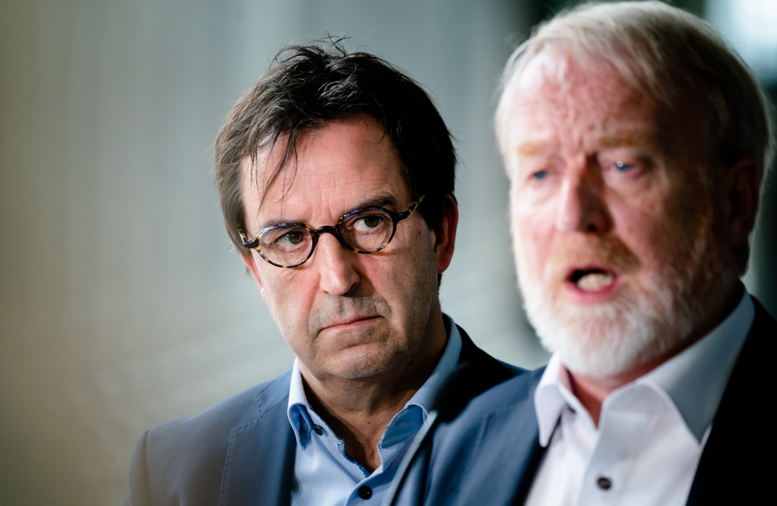 Diederik Gommers met RIVM-directeur Jaap van Dissel. Foto: ANP/Bart Maat