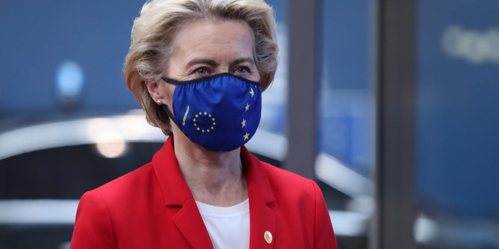 Voorzitter Ursula von der Leyen van de Europese Commissie.