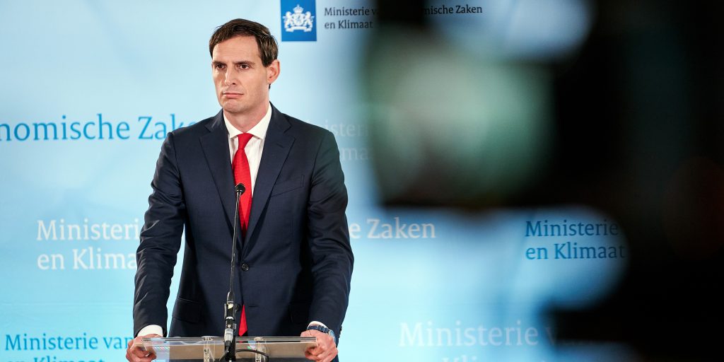 Minister Wopke Hoekstra van Financiën.