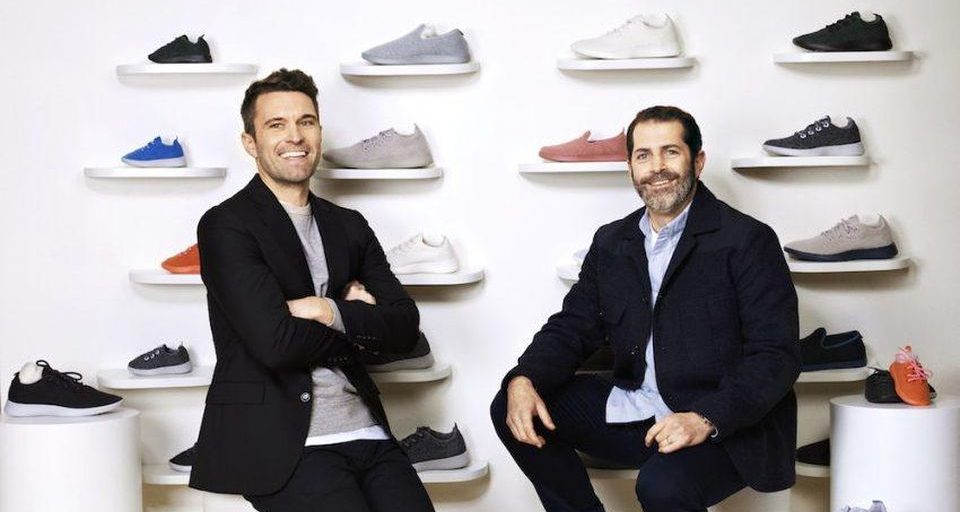 Tim Brown (links) en Joey Zwillinger, de oprichters van Allbirds.