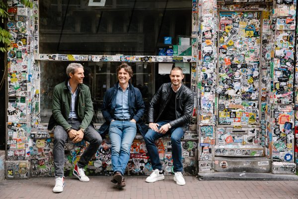 CFO Egbert Pronk, CEO Nick Bortot en COO Yorick Naeff van BUX. CFO Egbert Pronk, CEO Nick Bortot en COO Yorick Naeff van BUX.