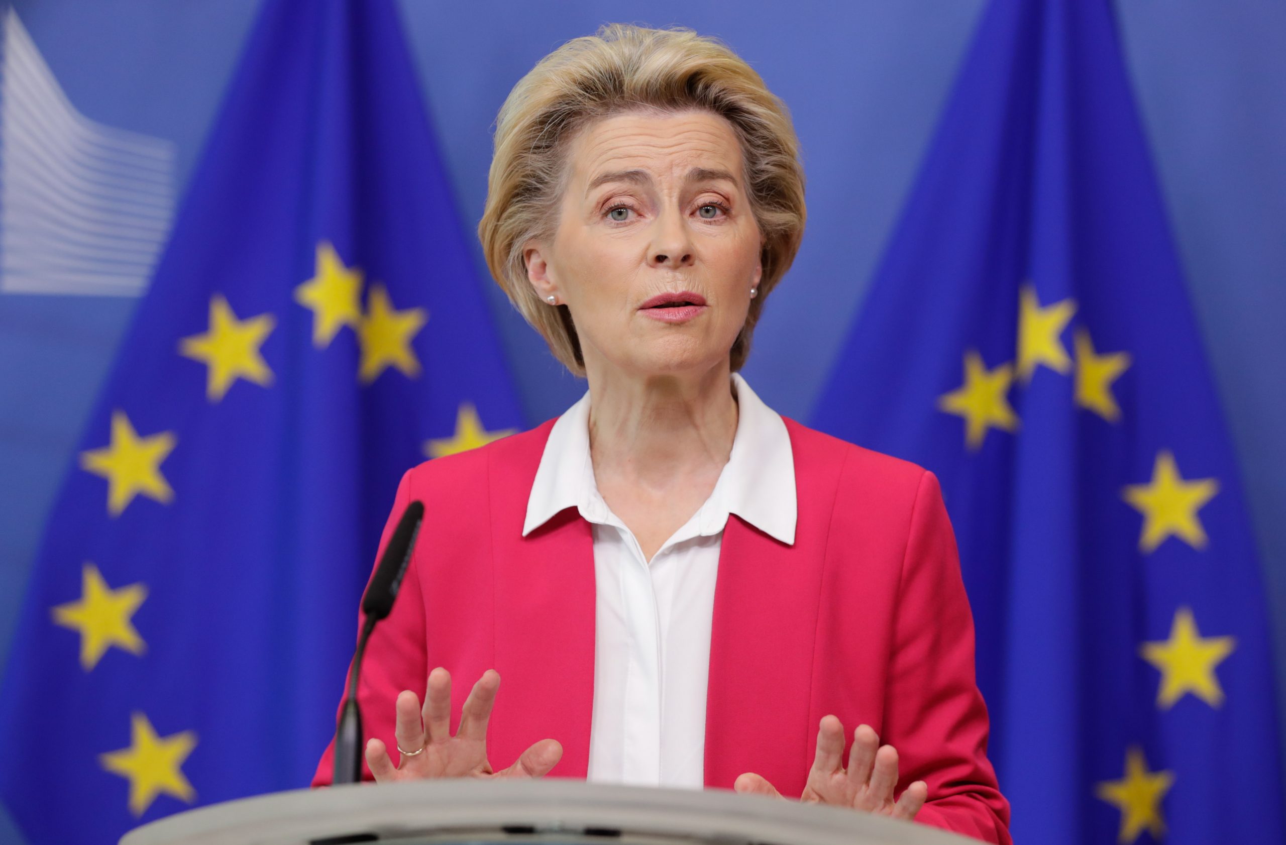 Voorzitter Ursula Von Der Leyen van de Europese Commissie.