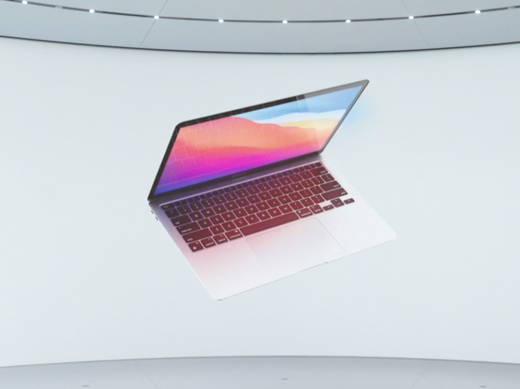 De nieuwe MacBook Air met de eigen M1-chip van Apple.